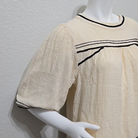 Bohme Valentino Cream Top Size M - Picture 7 of 11